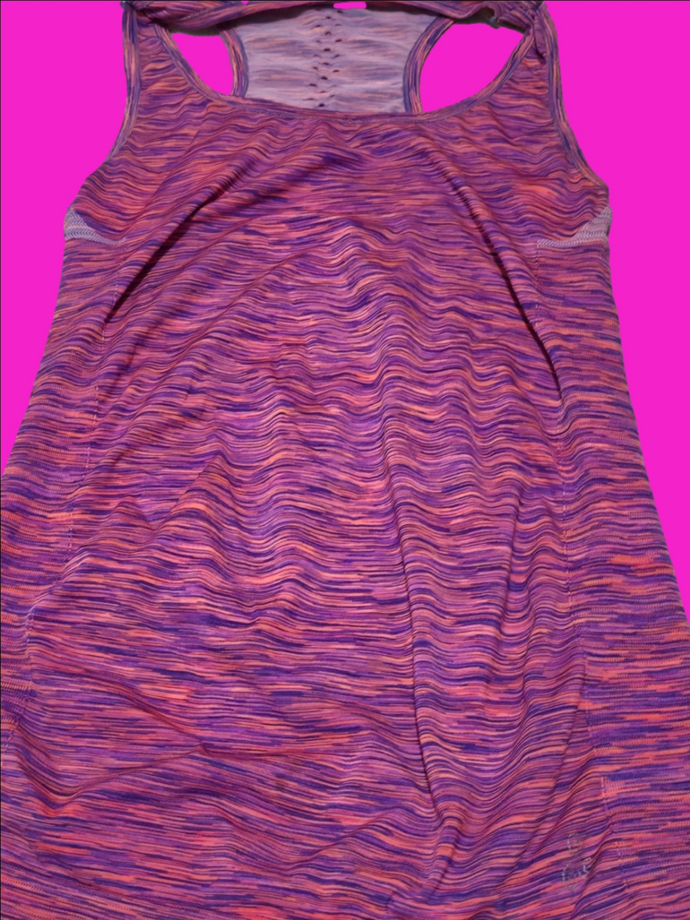 4/$25 Deal! Space-Dye Racerback Tank in Purple & Pink